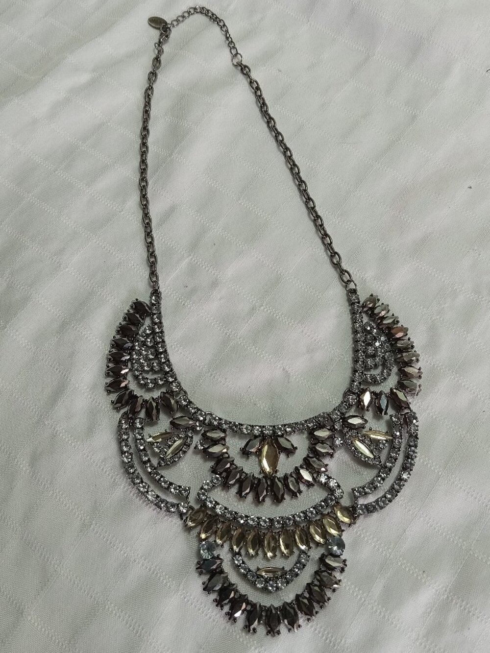A stunning vintage-inspired bib necklace from the bizou brand